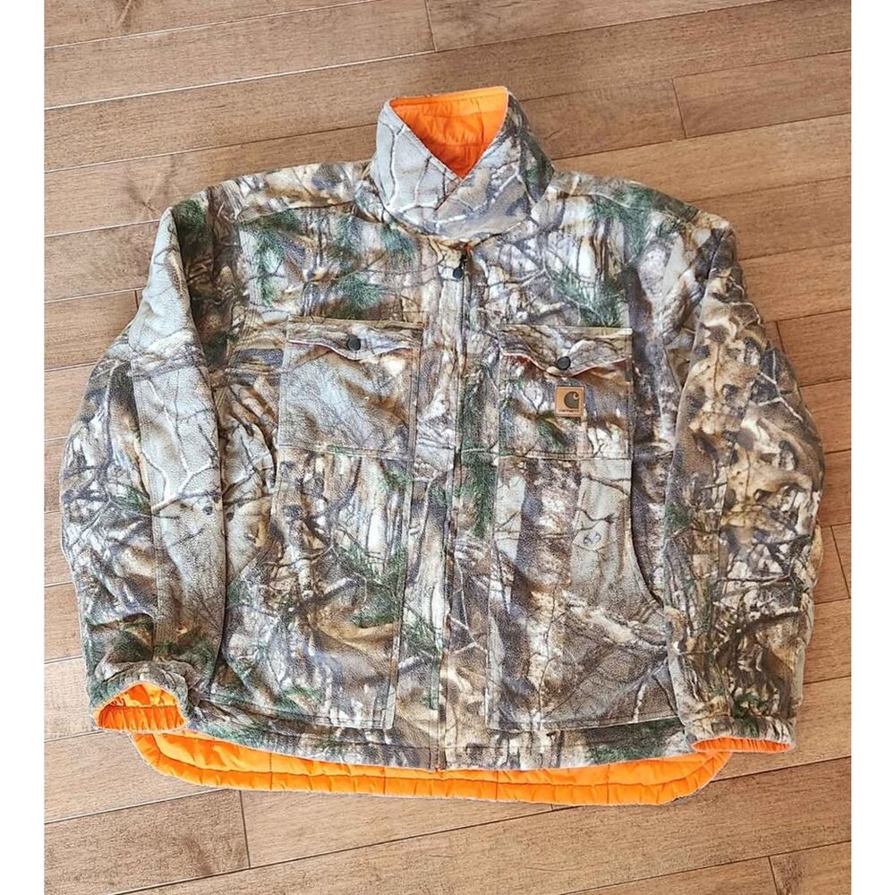Carhartt Woodsville Reversible Camo Jacket. Realtree Xtra. Size XL